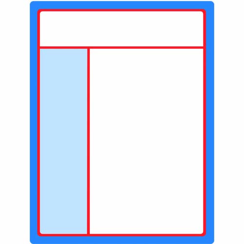 Interior Window Sticker-8.5x11-Red/Blue-250/PK