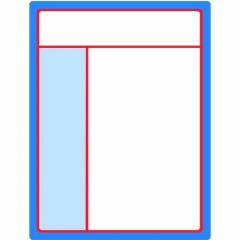 Interior Window Sticker-8.5x11-Red/Blue-250/PK