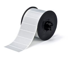 Metallized Polyester Label for B30 Series Printers-3.00"x1.00"-Silver-1225/RL