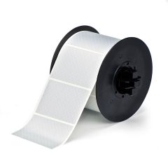 Metallized Polyester Label for B30 Series Printers-3.00"x2.00"-Silver-650/RL