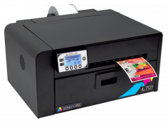 Afinia L701 dye ink printer presenting a color label.
