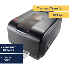Honeywell PC42 Desktop TT Printer -Ethernet-1" Core- 200 dpi