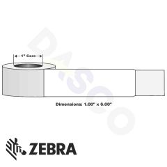 Z-Band Direct Wristband-1.00"x6.00"-White-350/RL 6/CS