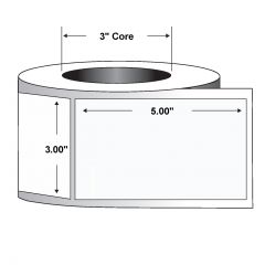 Paper Label-3.00"x5.00"-White-1100/RL 6/CS
