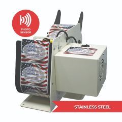 Take-A-Label TAL-450 Stainless Steel Electric Label Dispenser with photo sensor