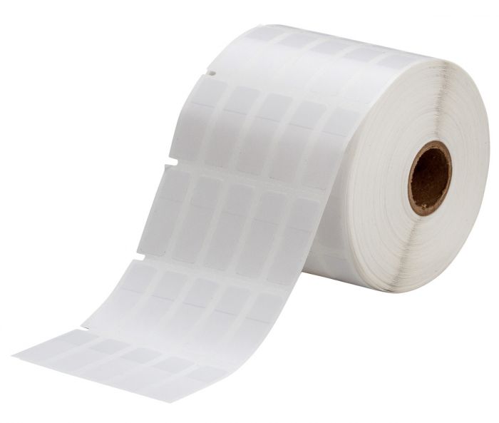Industrial Vinyl Labels Clear/White Self Laminating Labels 0.50"x1