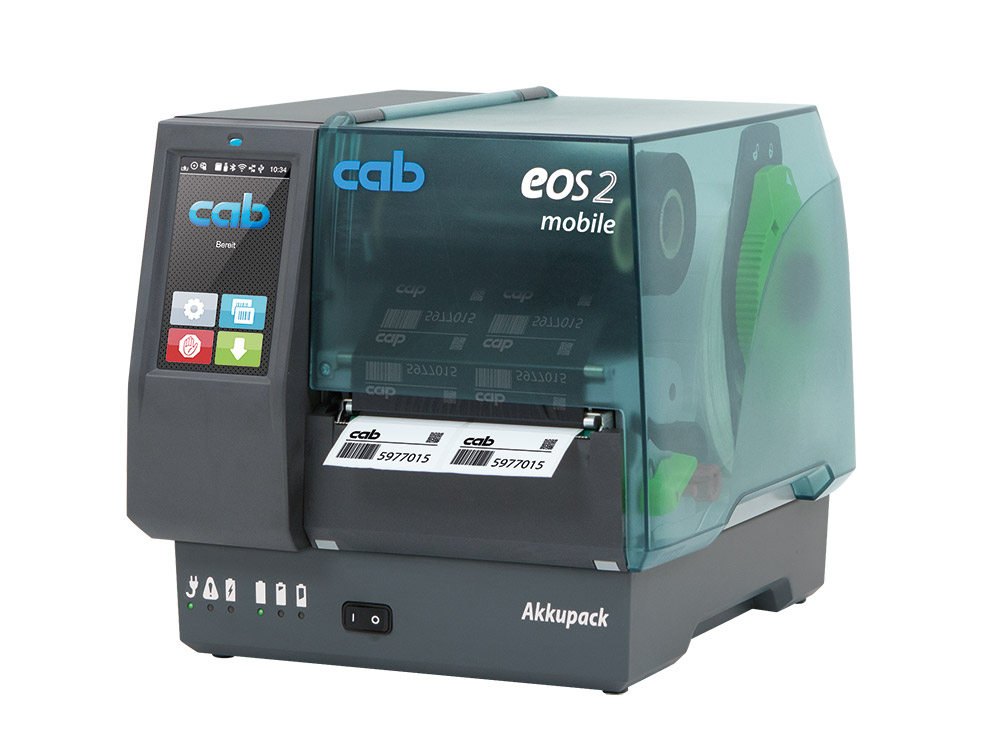 cab EOS 2/300 Industrial Mobile Printer-300 dpi (Printer Only)
