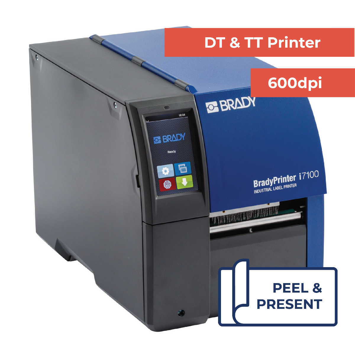 Brady i7100 Industrial Printer Peel Model - 600 dpi