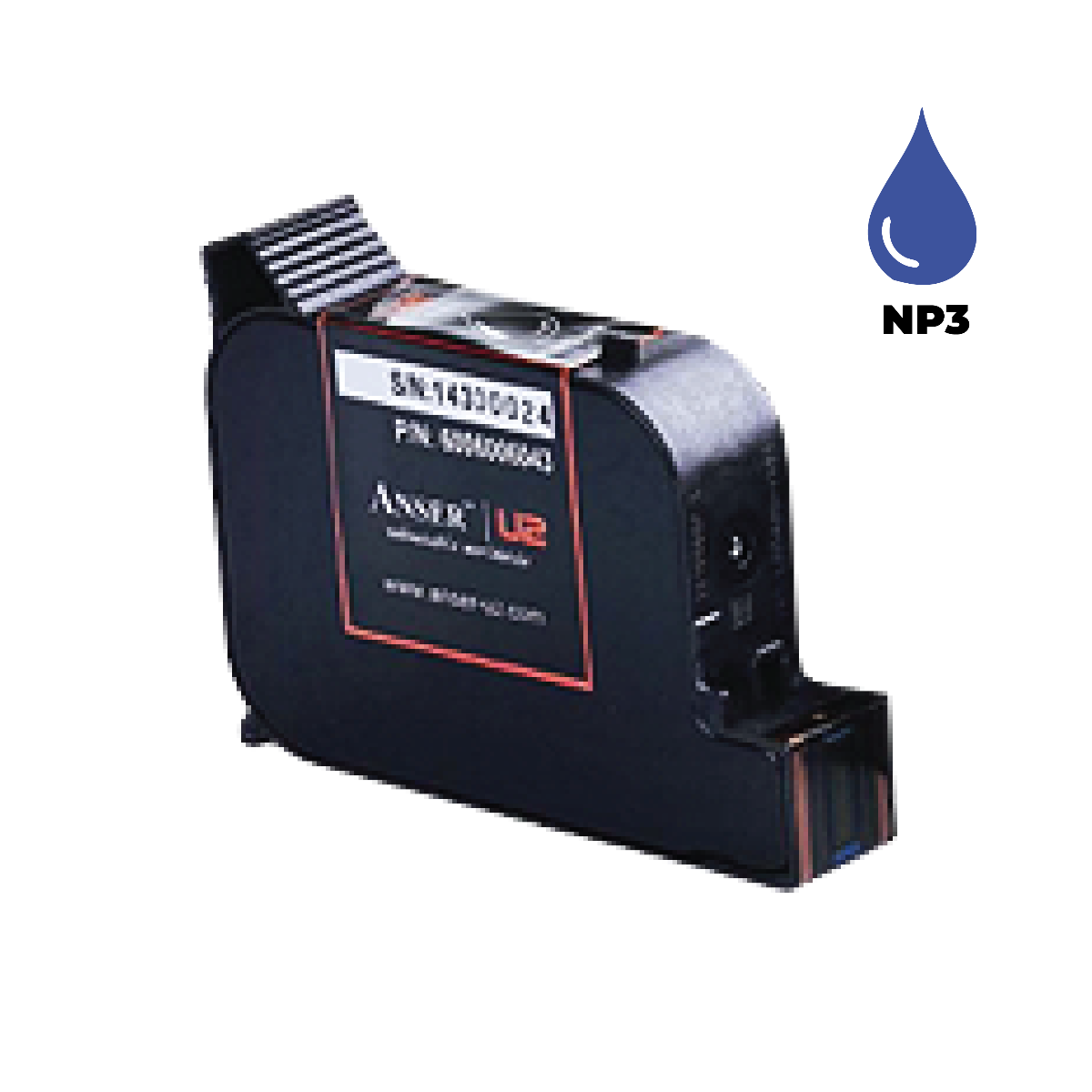 Anser NP3 Blue Ink Cartridge (42ml) Solvent Based