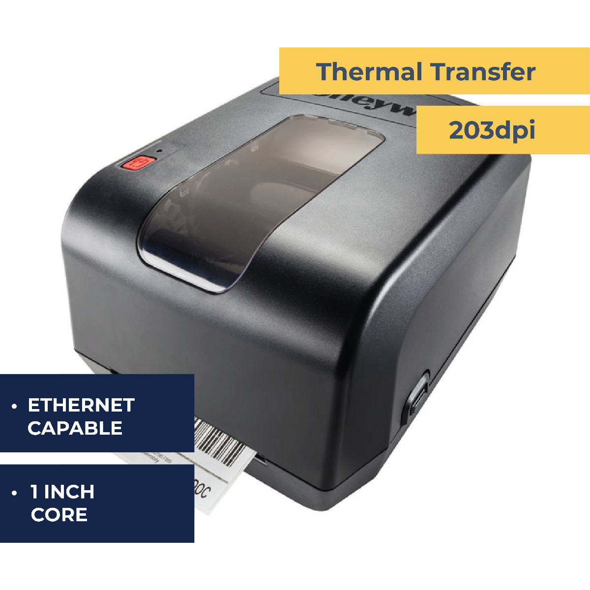 ristet brød glimt mængde af salg Honeywell PC42 Desktop TT Printer -Ethernet-1" Core- 200 dpi