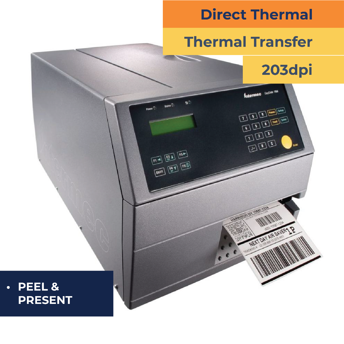 Honeywell PX4i Industrial TT Printer - W/Peel/Present - 203 dpi