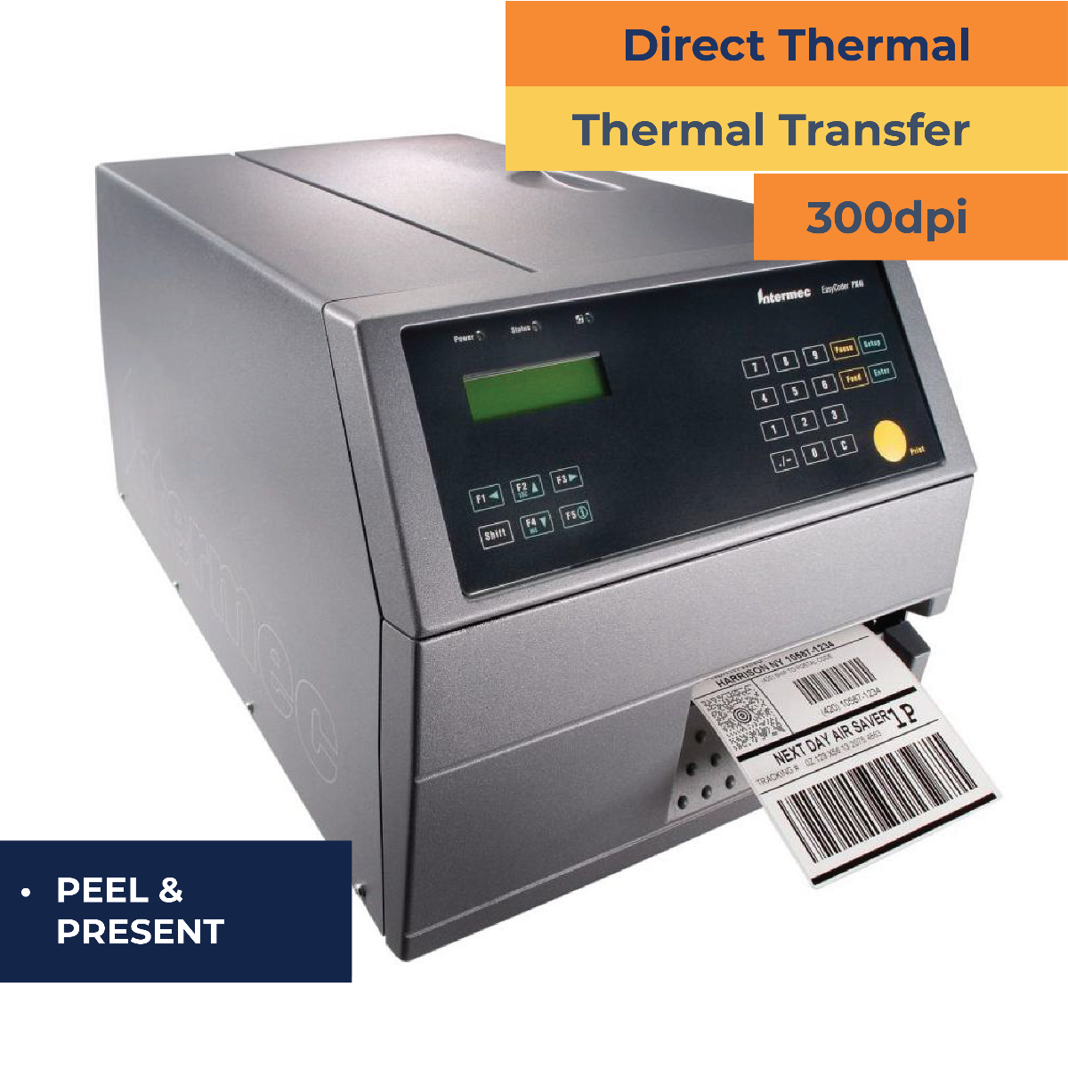Honeywell PX4i Industrial TT Printer - W/Peel/Present - 300 dpi