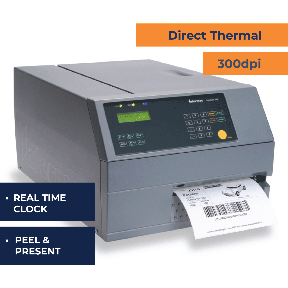 Honeywell PX6i Industrial Printer - W/Peel/Present - RTC - 300 dpi