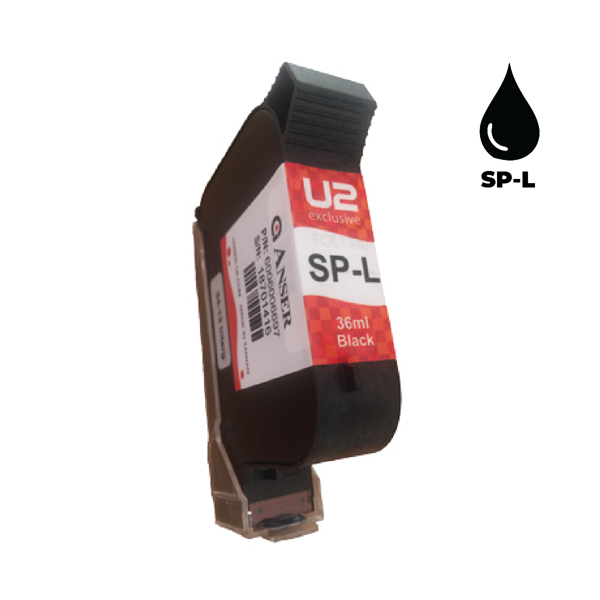 Anser SP-L Black Ink Cartridge (36ml) Solvent Based