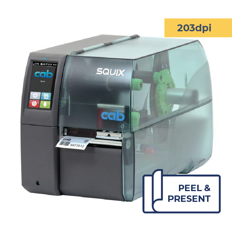 Cab Squix 4.3 / 200 P Printer - 203 dpi - Peel and Present