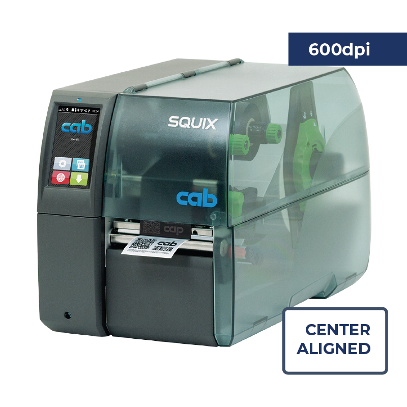 Cab Squix 4 / 600 M Printer - 600 dpi - Center Aligned