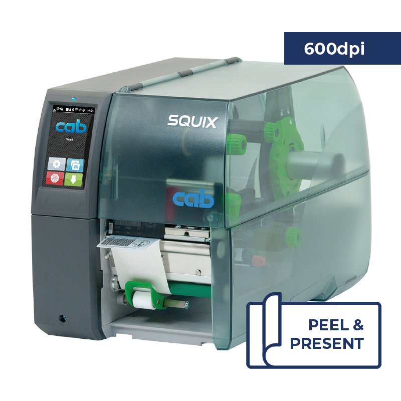 Cab Squix 4 / 600 P Printer - 600 dpi - Peel and Present