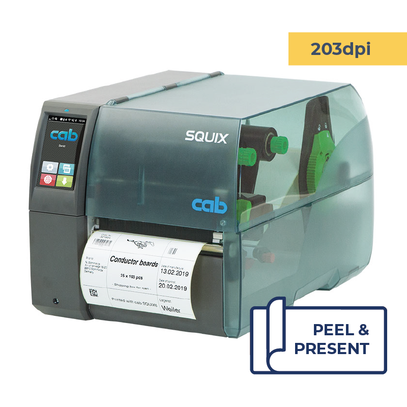 Cab Squix 6.3 / 200 P Printer - 203 dpi - Peel and Present