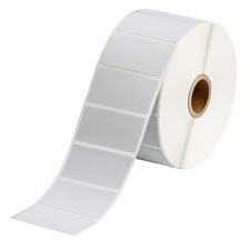Metallized Polyester Label -2.00x1.00-Gray-1500/RL