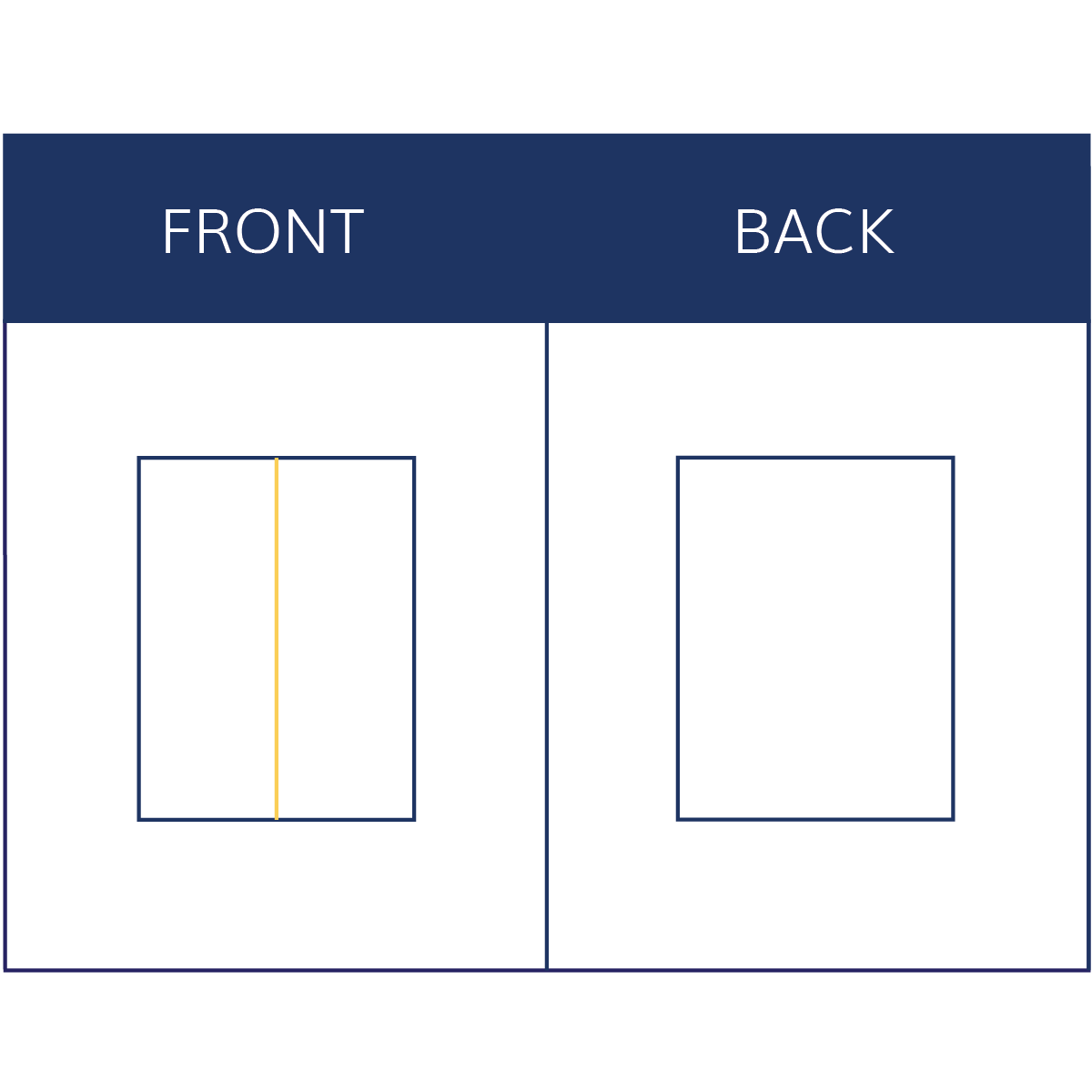 Exterior Blank 4.25in x 11in Half-Sheet Window Sticker Stock - 2up on 8.5in x 11in Sheet - (250/PK)