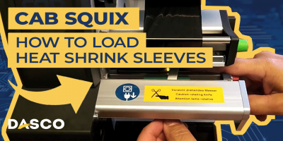 How to load heat shrink sleeves in the Cab Squix printer